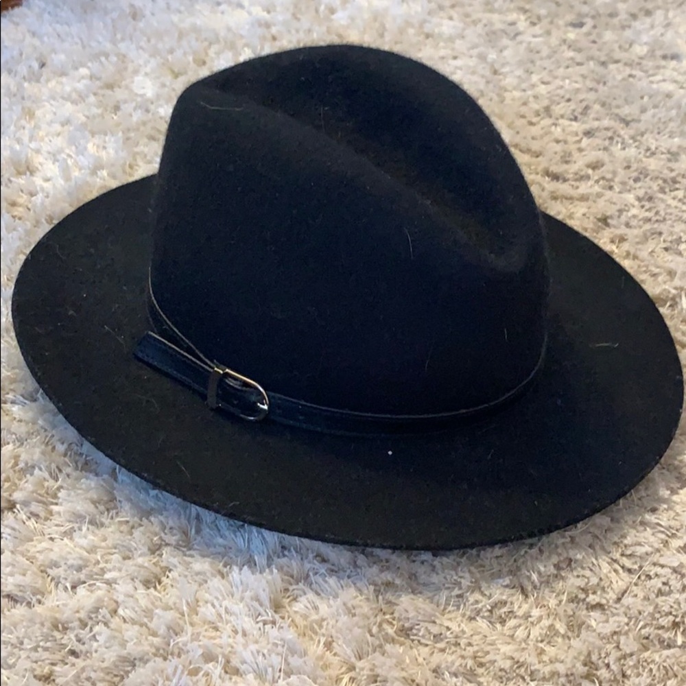 Black Wide Brim Hat